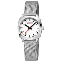 Load image into Gallery viewer, Mondaine Official Swiss Railways Petite Cushion 31mm Stainless Steel Watch