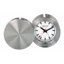 Load image into Gallery viewer, Mondaine Official Swiss Railways Travel Alarm Clock