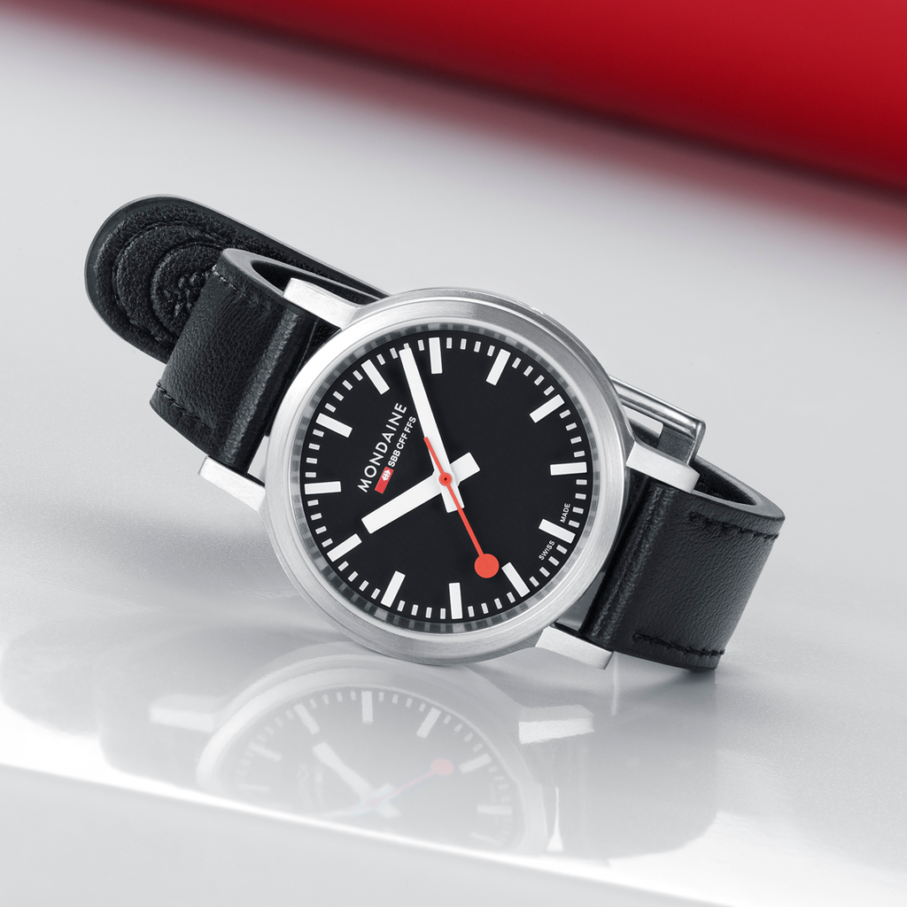 Mondaine Official Swiss Railways Stop2Go Automatic Super-LumiNova® 34mm Watch